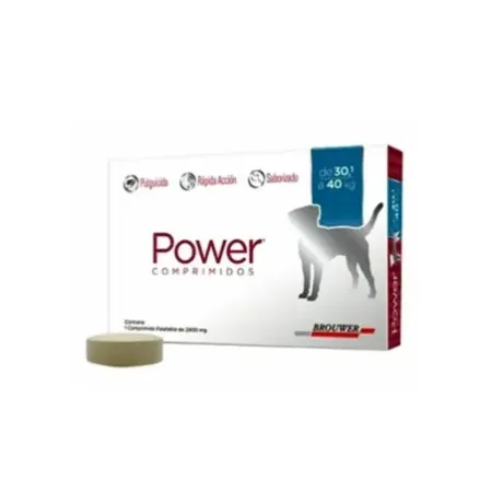 Power comprimido antiparasitario para perros 30.1-40kg