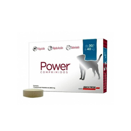 Power comprimido antiparasitario para perros 30.1-40kg