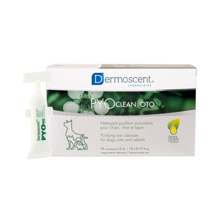 Pyoclean Oto limpiador ótico antiséptico monodosis para perros
