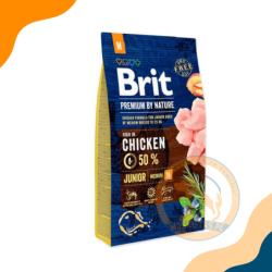 BRIT PREMIUM BY NATURE JUNIOR MEDIUM 15 KG.