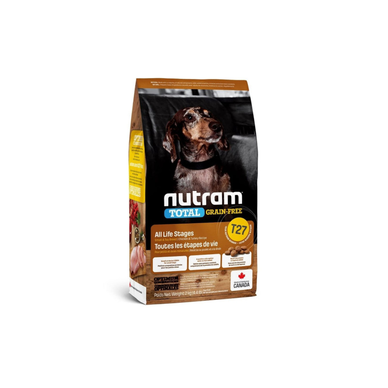 Nutram Total Grain-Free alimento seco de pavo y pollo para perros pequeños