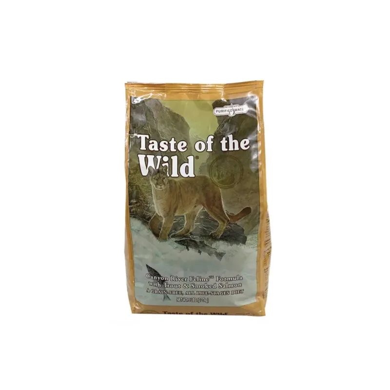 Taste of the Wild Canyon River alimento seco sin cereales para gatos