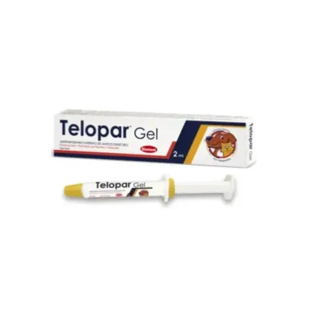Telopar gel oral antiparasitario en jeringa para perros y gatos