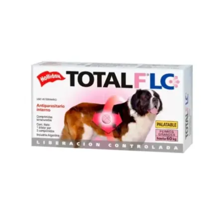 Total FLC comprimidos antiparasitarios para perros grandes