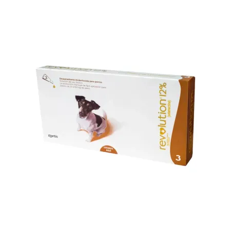 ZOETIS ZOETIS REVOLUTION 12% PARA PERRITOS DE 5.1 A 10 KG 03 PIPETAS (MARRON) | Maskotas.pe