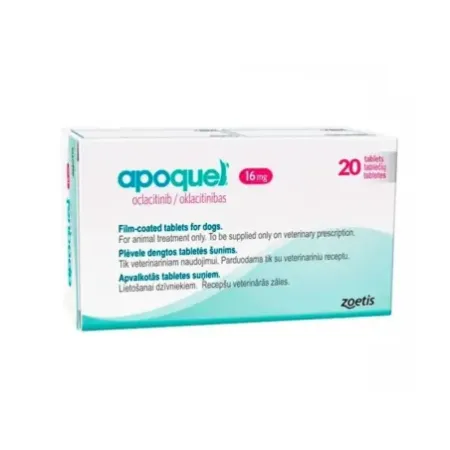Apoquel 16mg tabletas para dermatitis alérgica en perros