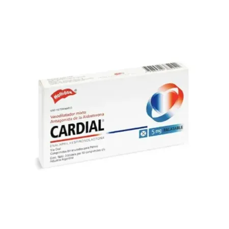Cardial 5.0mg comprimidos para soporte cardíaco en perros