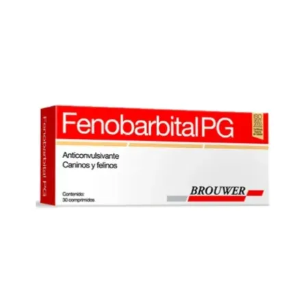 Fenobarbital PG 40mg anticonvulsivante para perros y gatos
